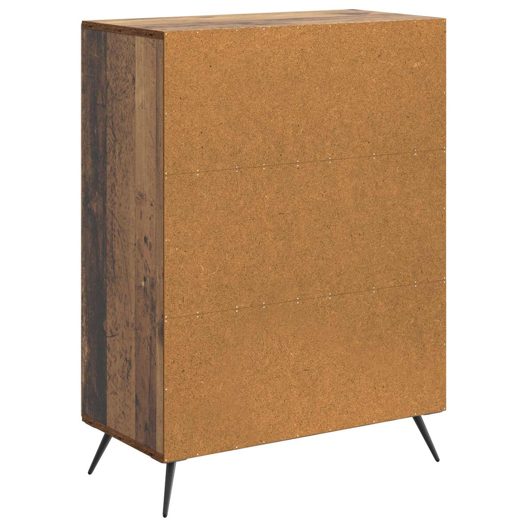 vidaXL Bufet Stare drewno 66 x 34,5 x 90 cm Drewno inżynieryjne