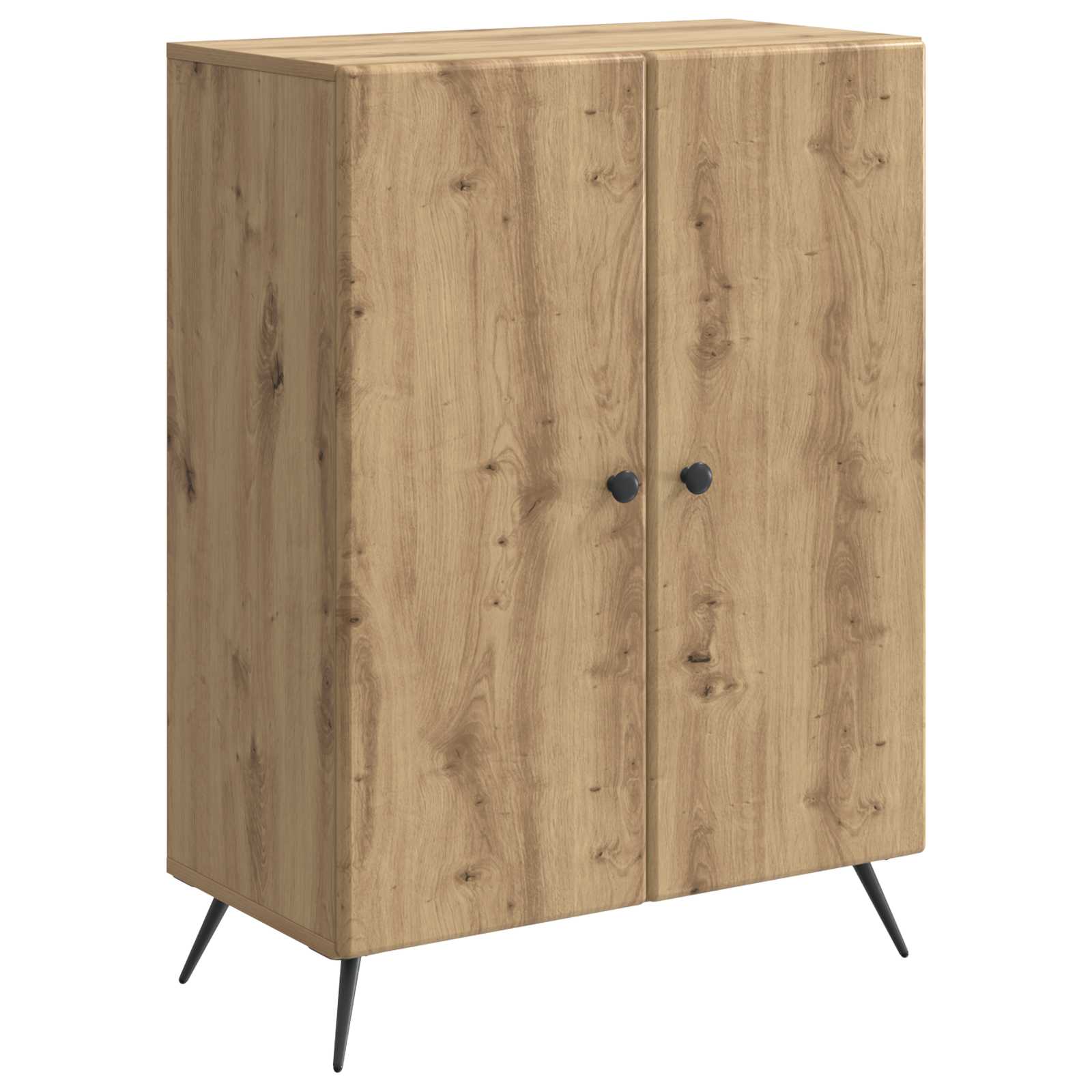 vidaXL Bufet Dąb artisan 66 x 34,5 x 90 cm Drewno inżynieryjne
