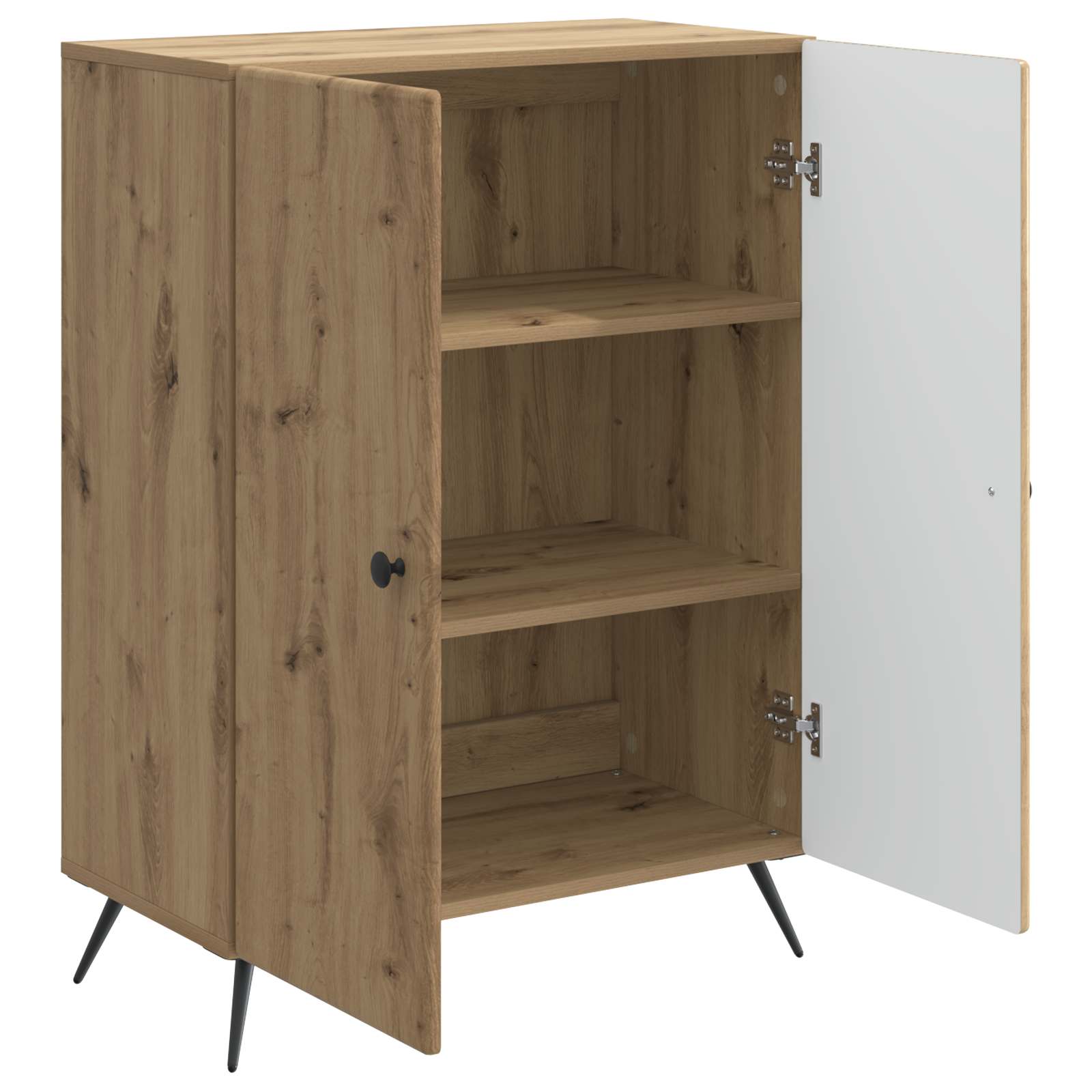 vidaXL Bufet Dąb artisan 66 x 34,5 x 90 cm Drewno inżynieryjne
