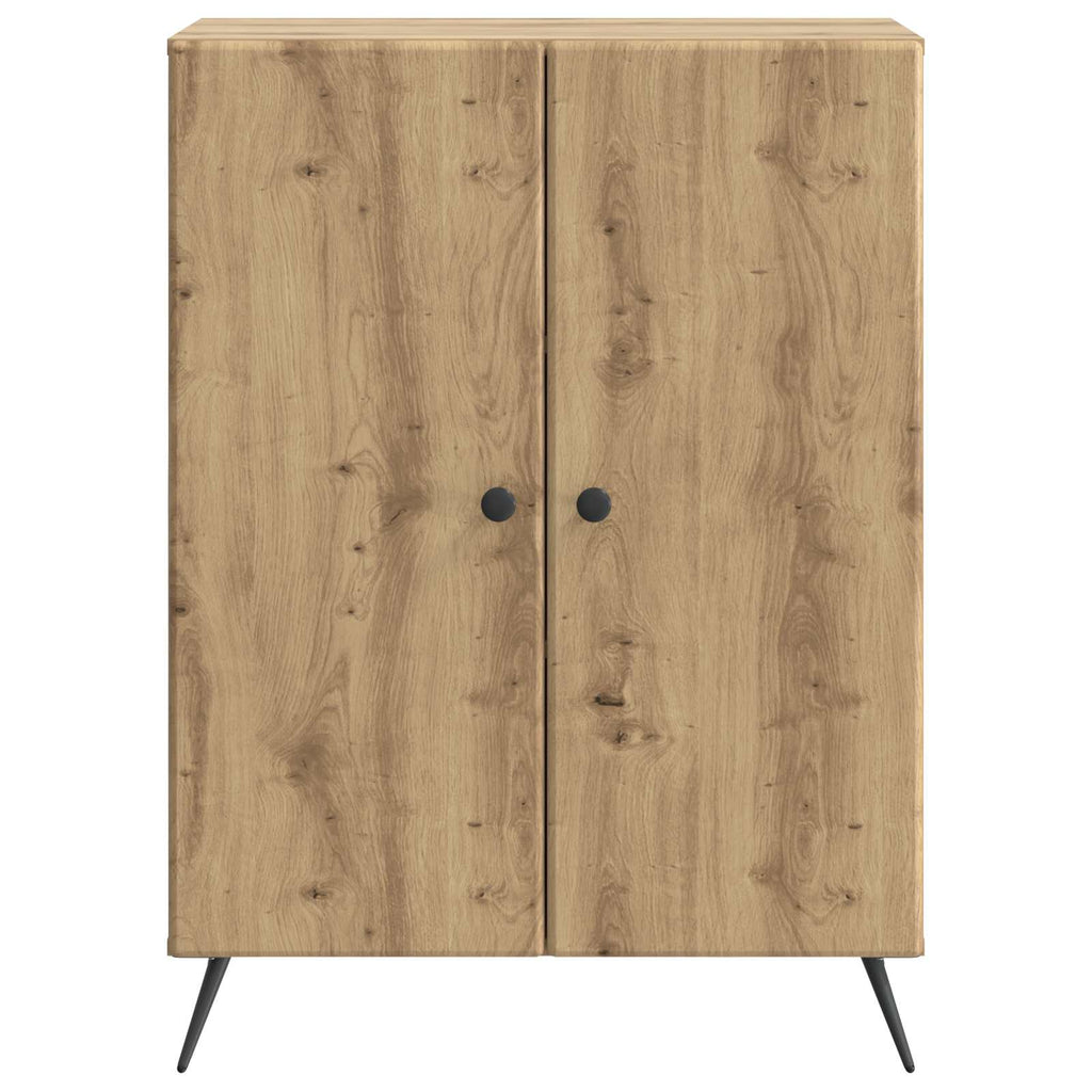 vidaXL Bufet Dąb artisan 66 x 34,5 x 90 cm Drewno inżynieryjne