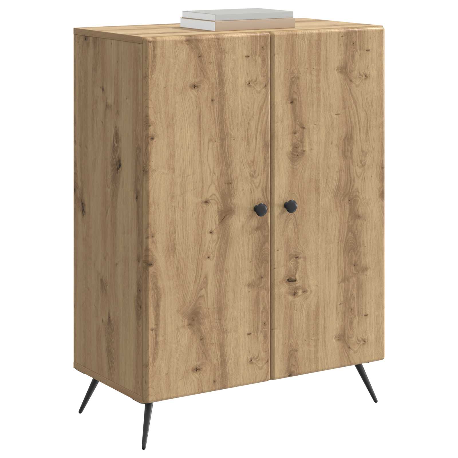 vidaXL Bufet Dąb artisan 66 x 34,5 x 90 cm Drewno inżynieryjne