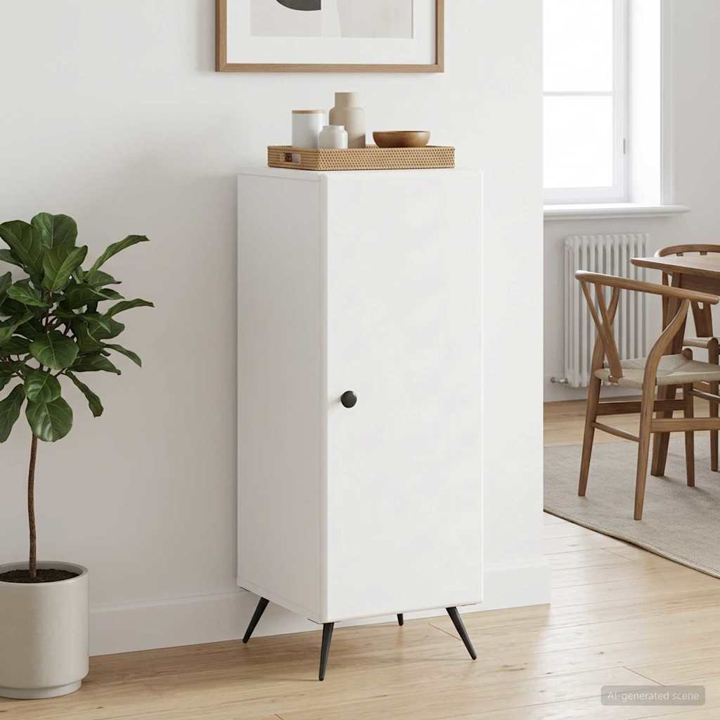 vidaXL Bufet Biały 33 x 34,5 x 90 cm Drewno inżynieryjne