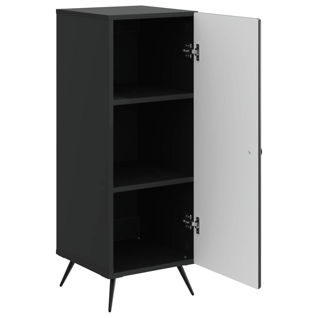 vidaXL Bufet Czarny 33 x 34,5 x 90 cm Drewno inżynieryjne
