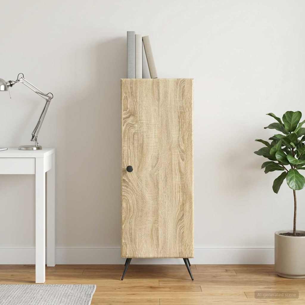 vidaXL Bufet dąb Sonoma 33 x 34,5 x 90 cm Drewno inżynieryjne
