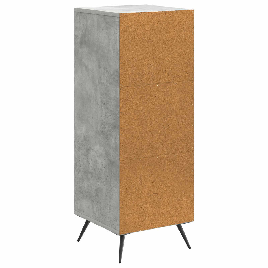 vidaXL Bufet Betonowy szary 33 x 34,5 x 90 cm Drewno inżynieryjne