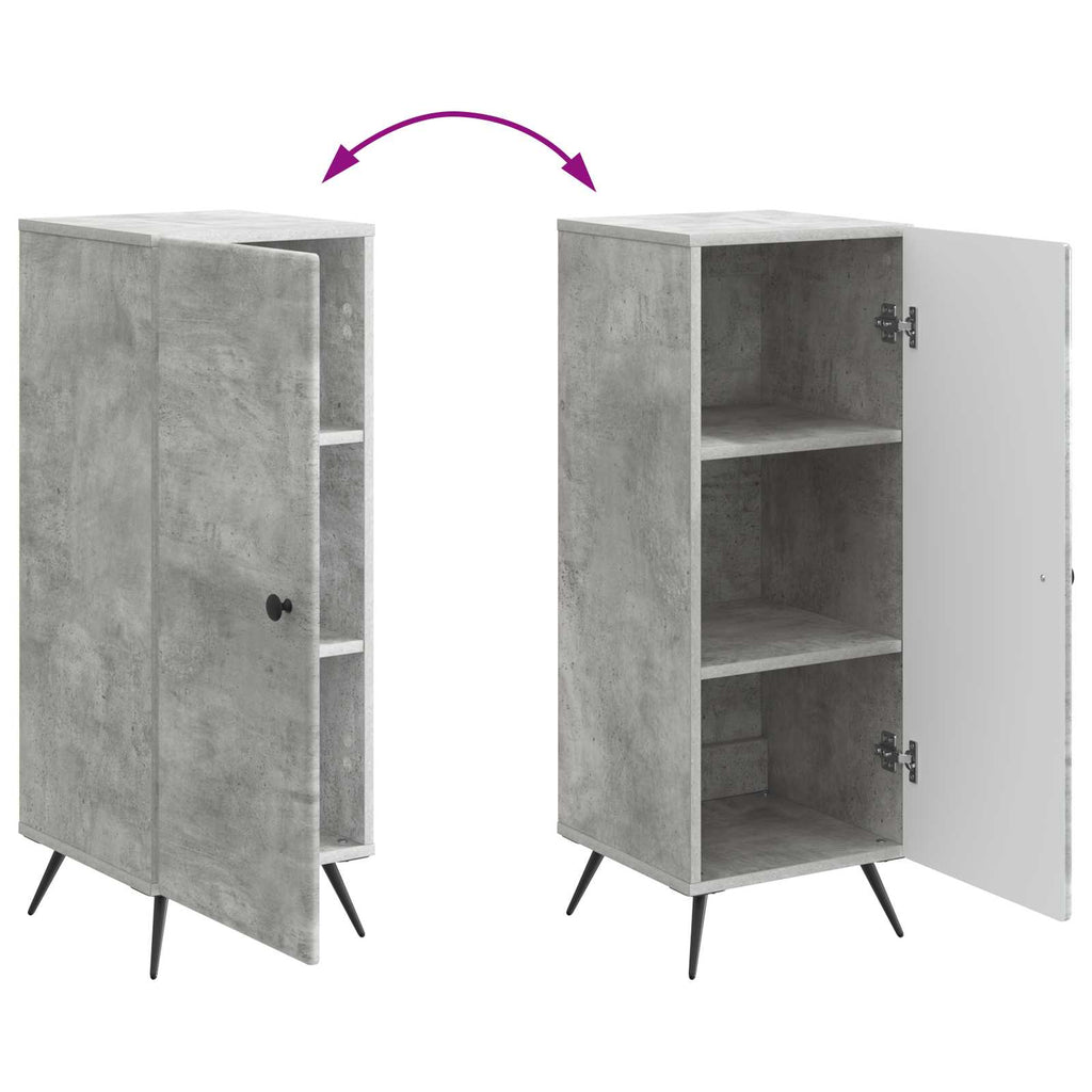 vidaXL Bufet Betonowy szary 33 x 34,5 x 90 cm Drewno inżynieryjne