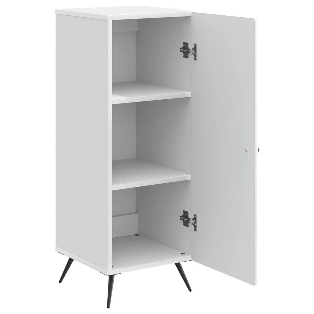 vidaXL Bufet Biały wysoki połysk 33 x 34,5 x 90 cm Drewno inżynieryjne