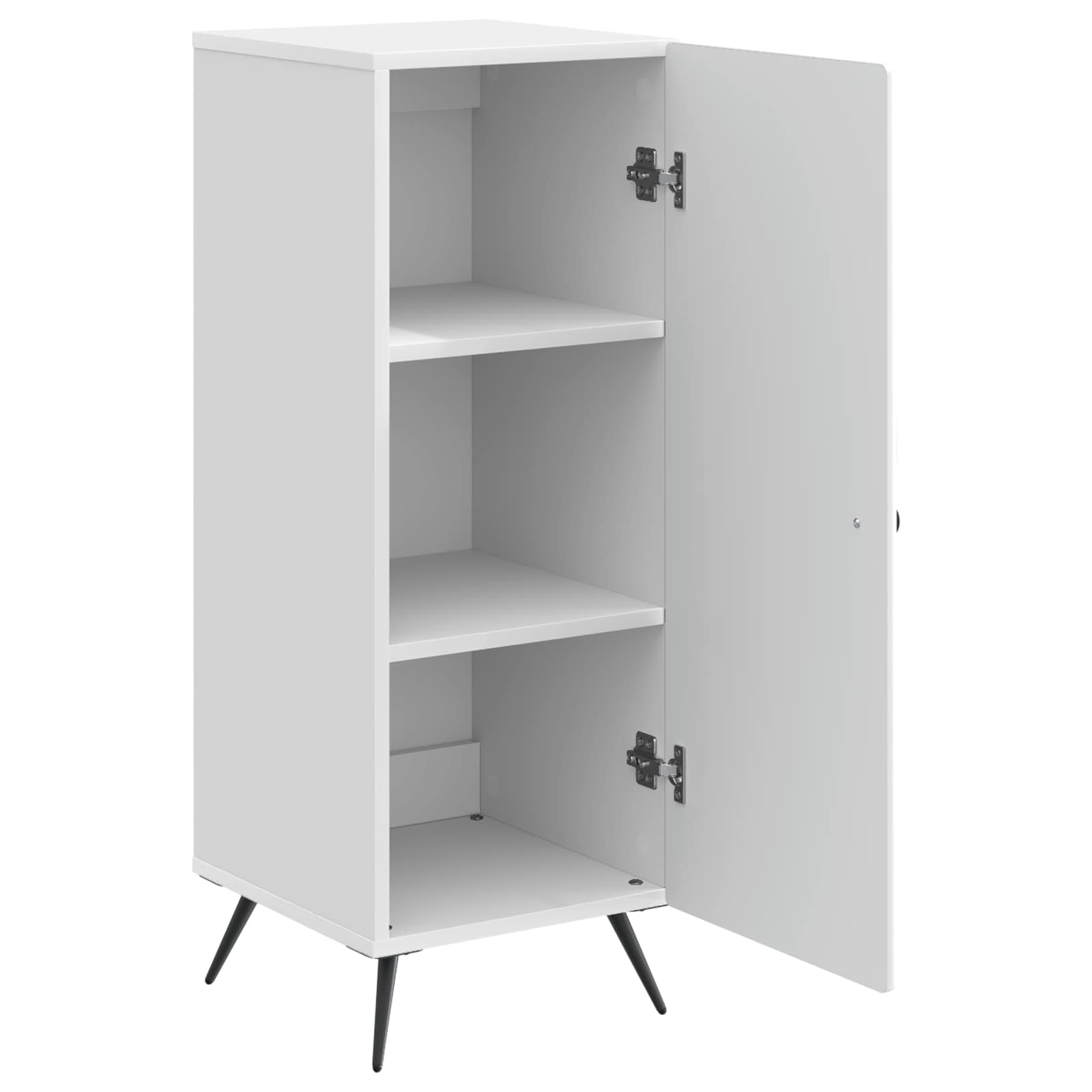 vidaXL Bufet Biały wysoki połysk 33 x 34,5 x 90 cm Drewno inżynieryjne