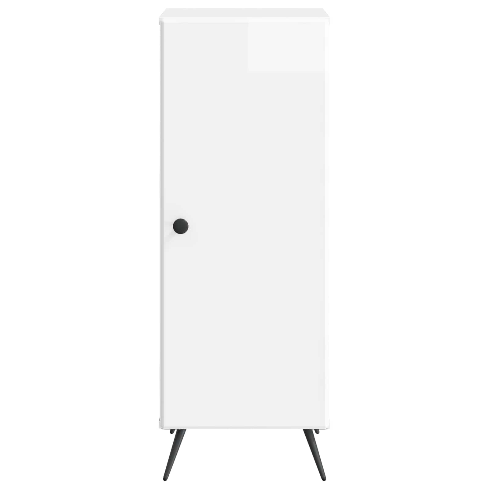 vidaXL Bufet Biały wysoki połysk 33 x 34,5 x 90 cm Drewno inżynieryjne