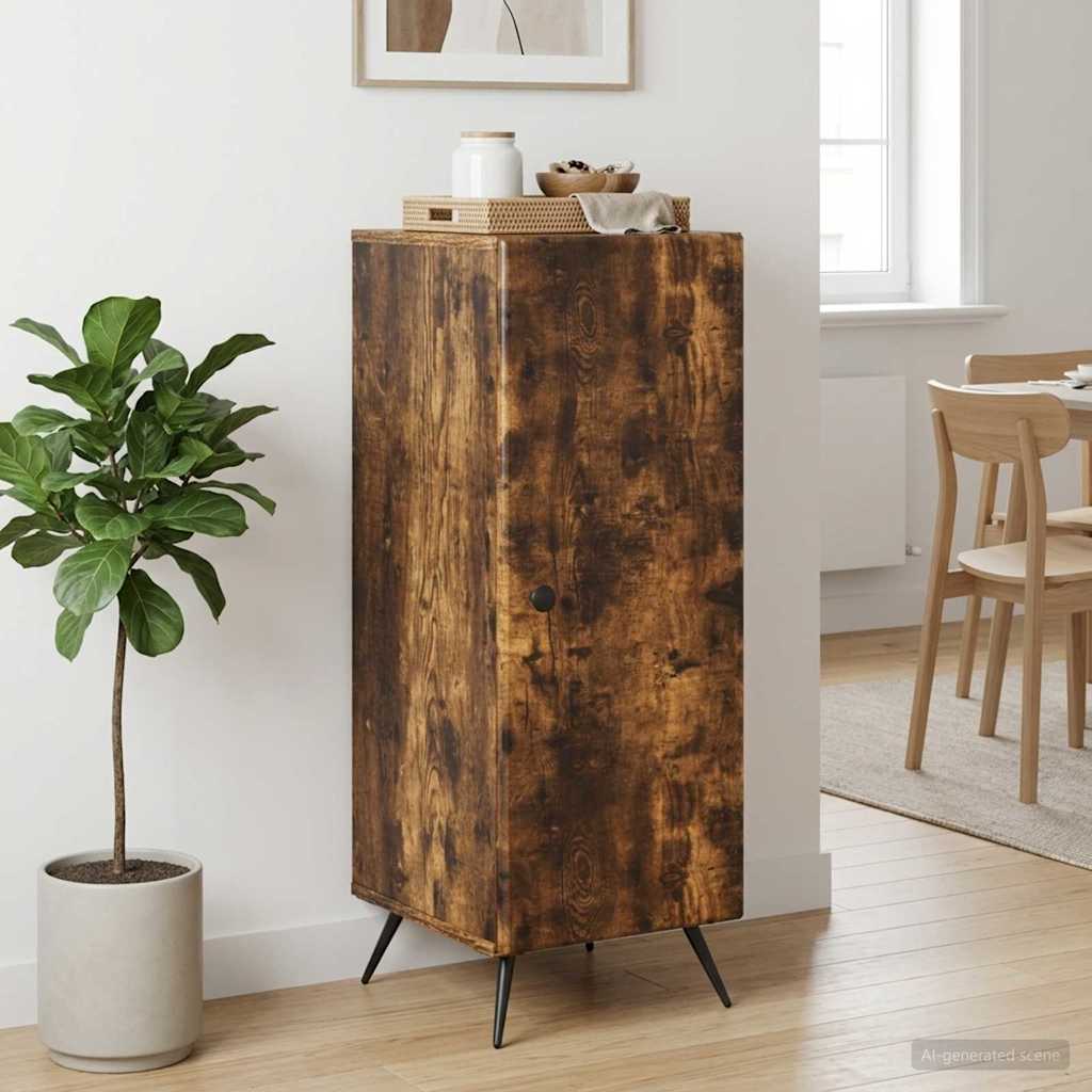 vidaXL Bufet Dąb wędzony 33 x 34,5 x 90 cm Drewno inżynieryjne