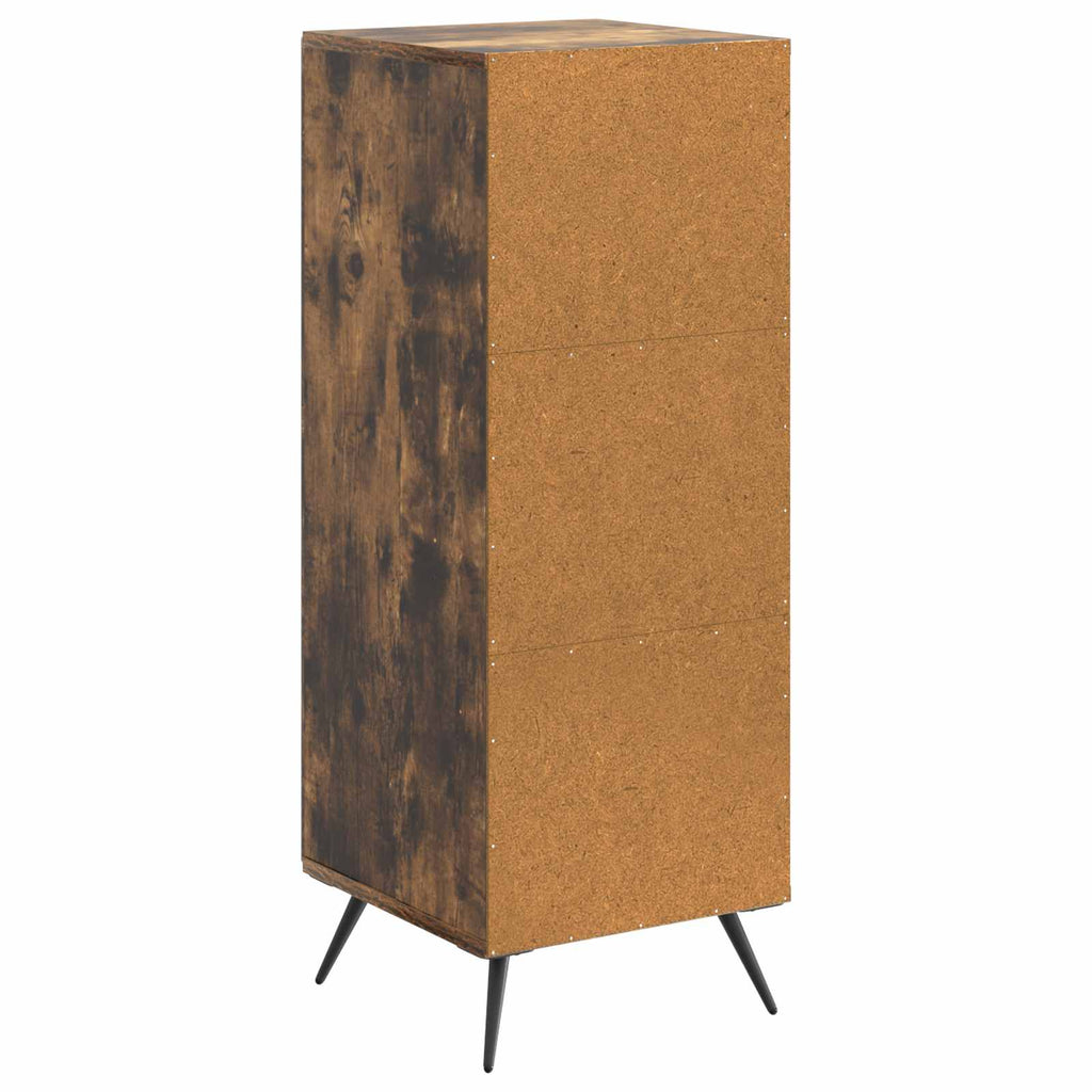 vidaXL Bufet Dąb wędzony 33 x 34,5 x 90 cm Drewno inżynieryjne