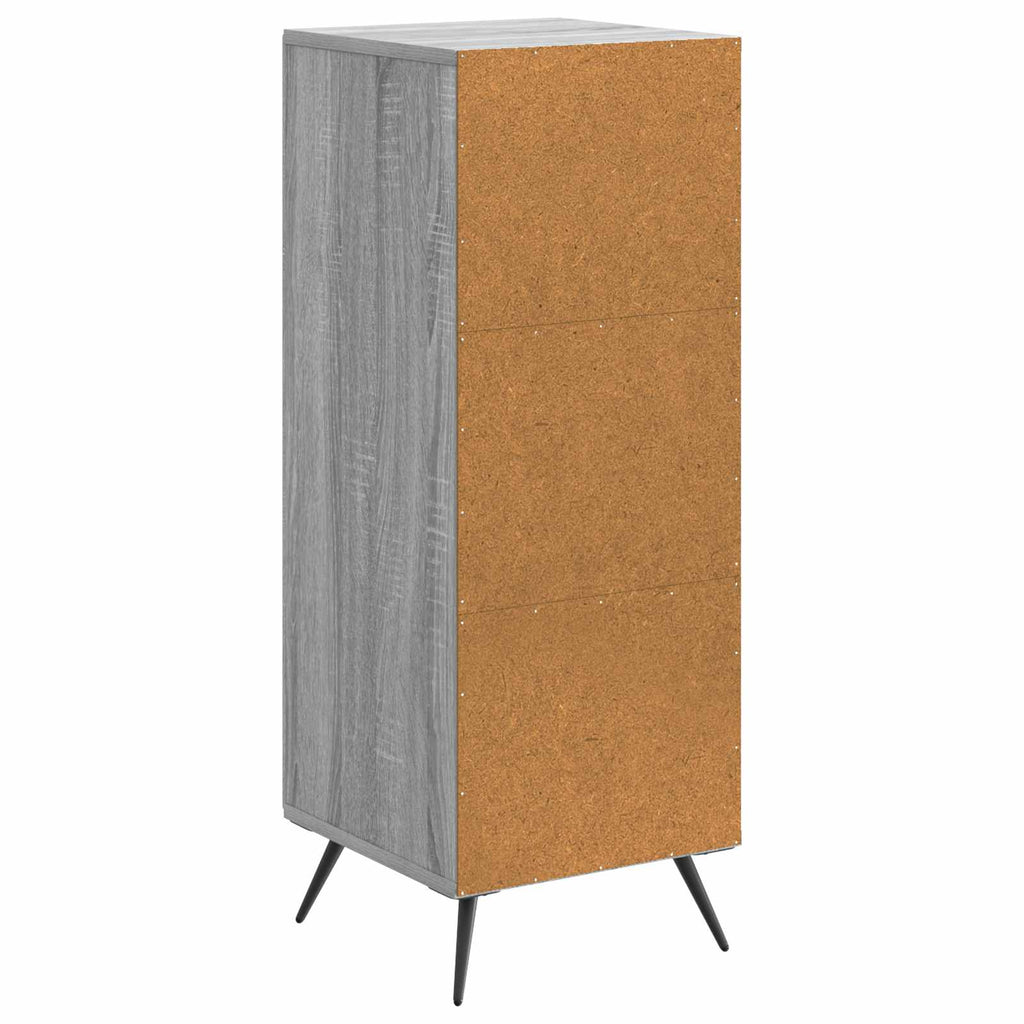 vidaXL Bufet Szary Sonoma 33 x 34,5 x 90 cm Drewno inżynieryjne