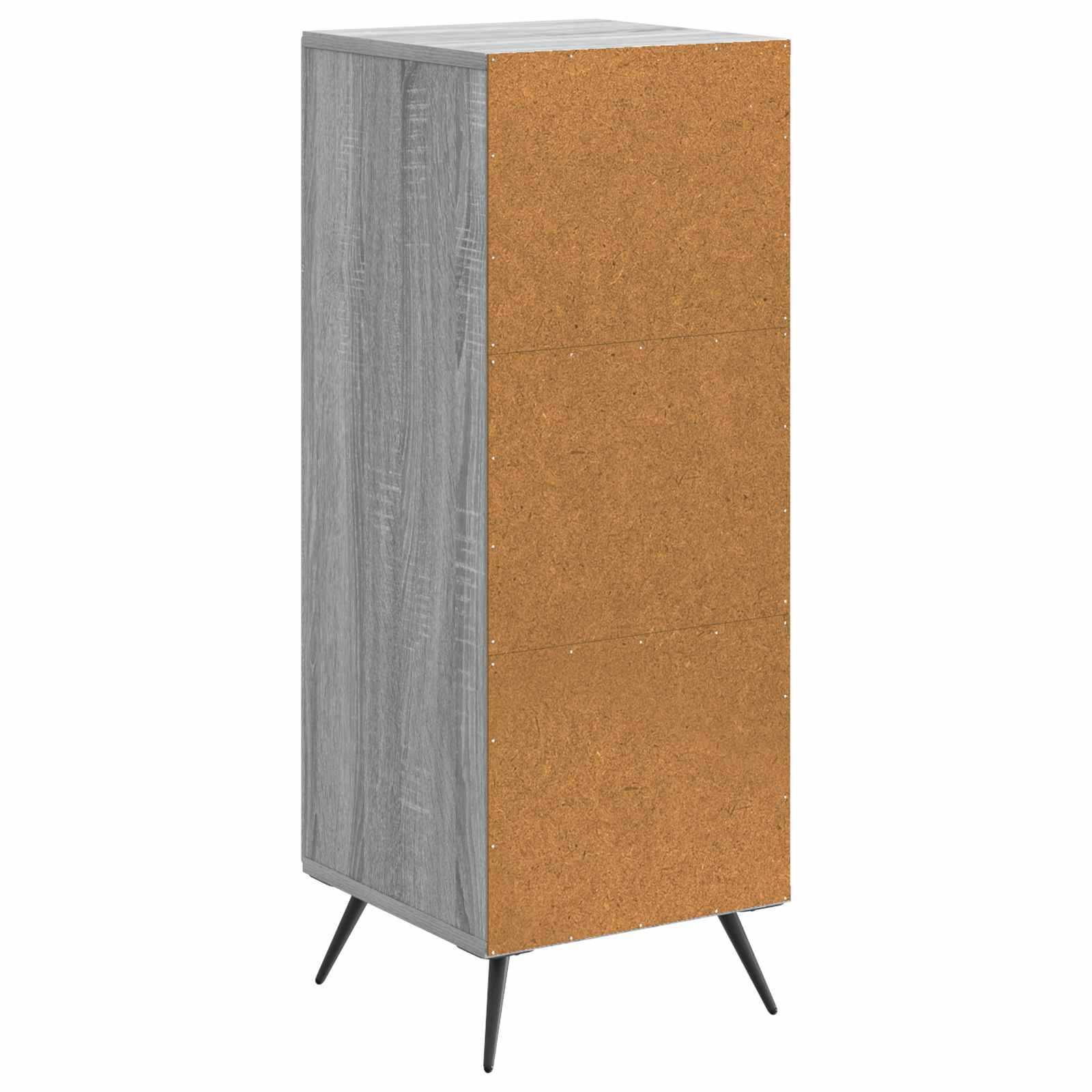 vidaXL Bufet Szary Sonoma 33 x 34,5 x 90 cm Drewno inżynieryjne