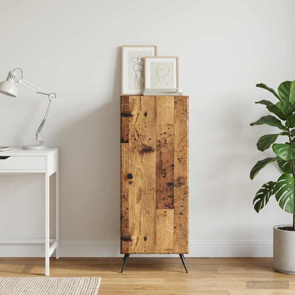 vidaXL Bufet Stare drewno 33 x 34,5 x 90 cm Drewno inżynieryjne