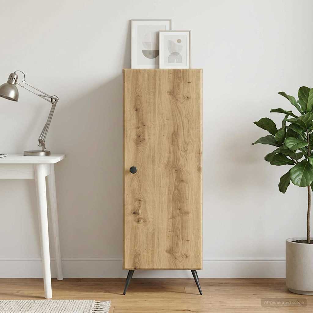 vidaXL Bufet Dąb artisan 33 x 34,5 x 90 cm Drewno inżynieryjne
