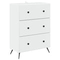 vidaXL Szafka z Szufladami Biały 66 x 34,5 x 90 cm Drewno inżynieryjne