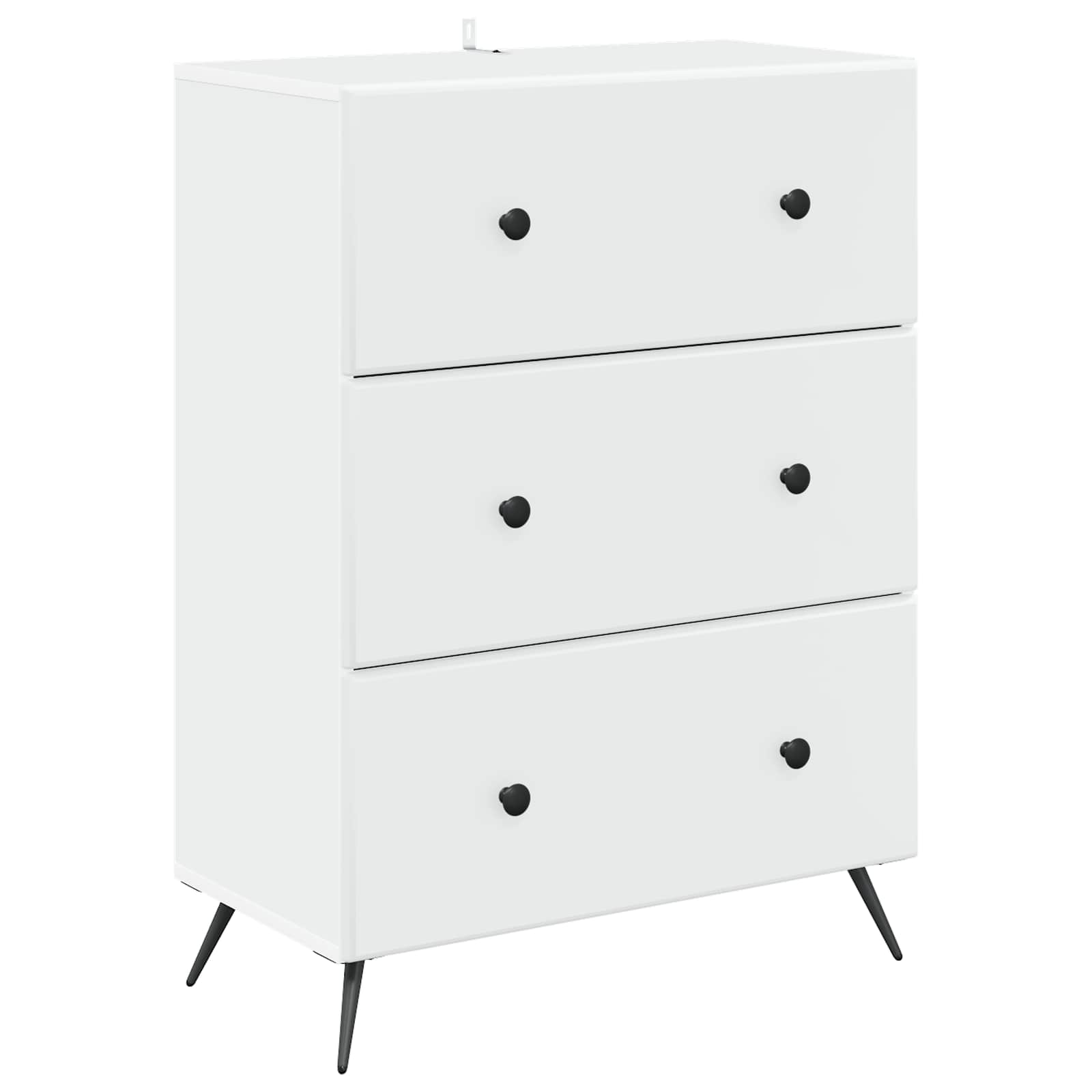 vidaXL Szafka z Szufladami Biały 66 x 34,5 x 90 cm Drewno inżynieryjne