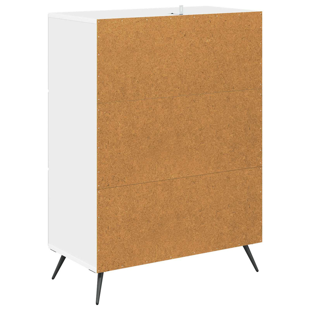 vidaXL Szafka z Szufladami Biały 66 x 34,5 x 90 cm Drewno inżynieryjne