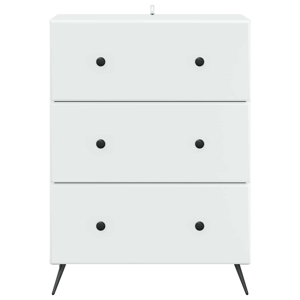 vidaXL Szafka z Szufladami Biały 66 x 34,5 x 90 cm Drewno inżynieryjne