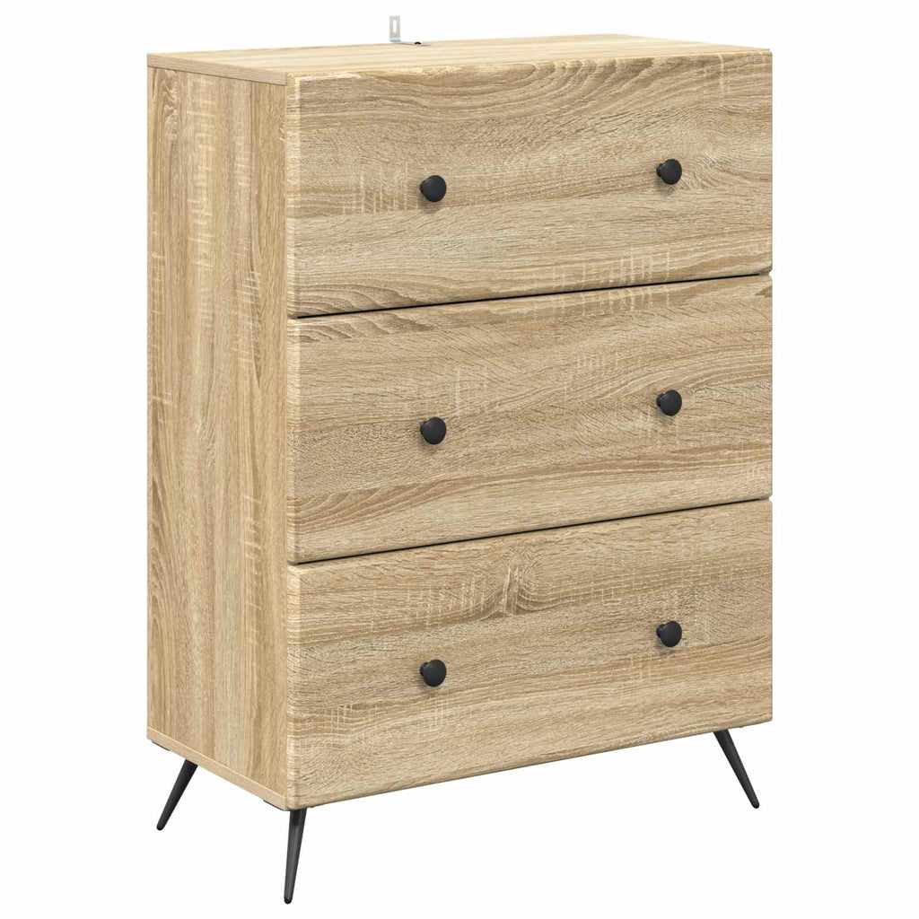 vidaXL Szafka z Szufladami dąb Sonoma 66 x 34,5 x 90 cm