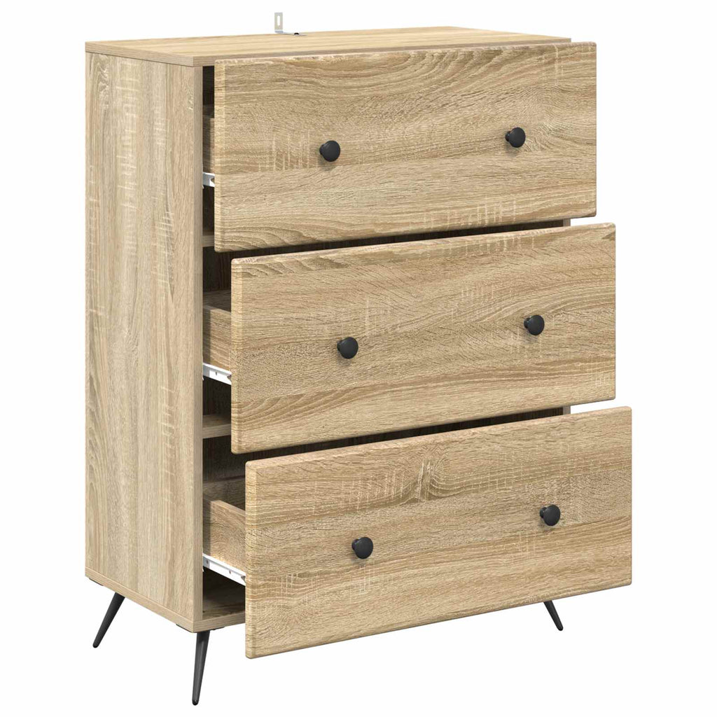 vidaXL Szafka z Szufladami dąb Sonoma 66 x 34,5 x 90 cm
