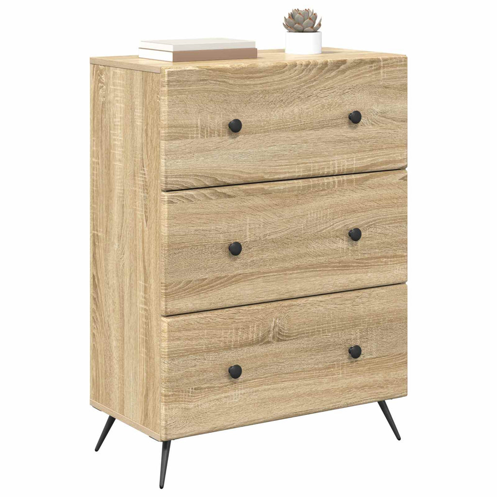 vidaXL Szafka z Szufladami dąb Sonoma 66 x 34,5 x 90 cm