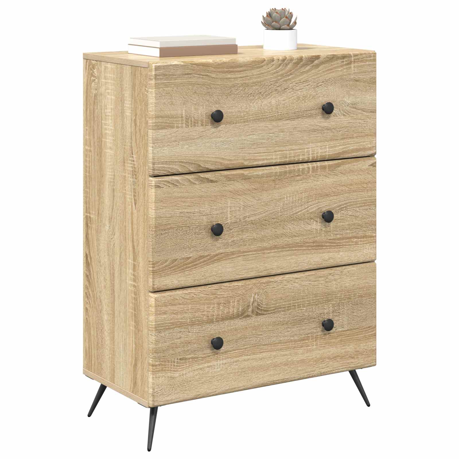 vidaXL Szafka z Szufladami dąb Sonoma 66 x 34,5 x 90 cm