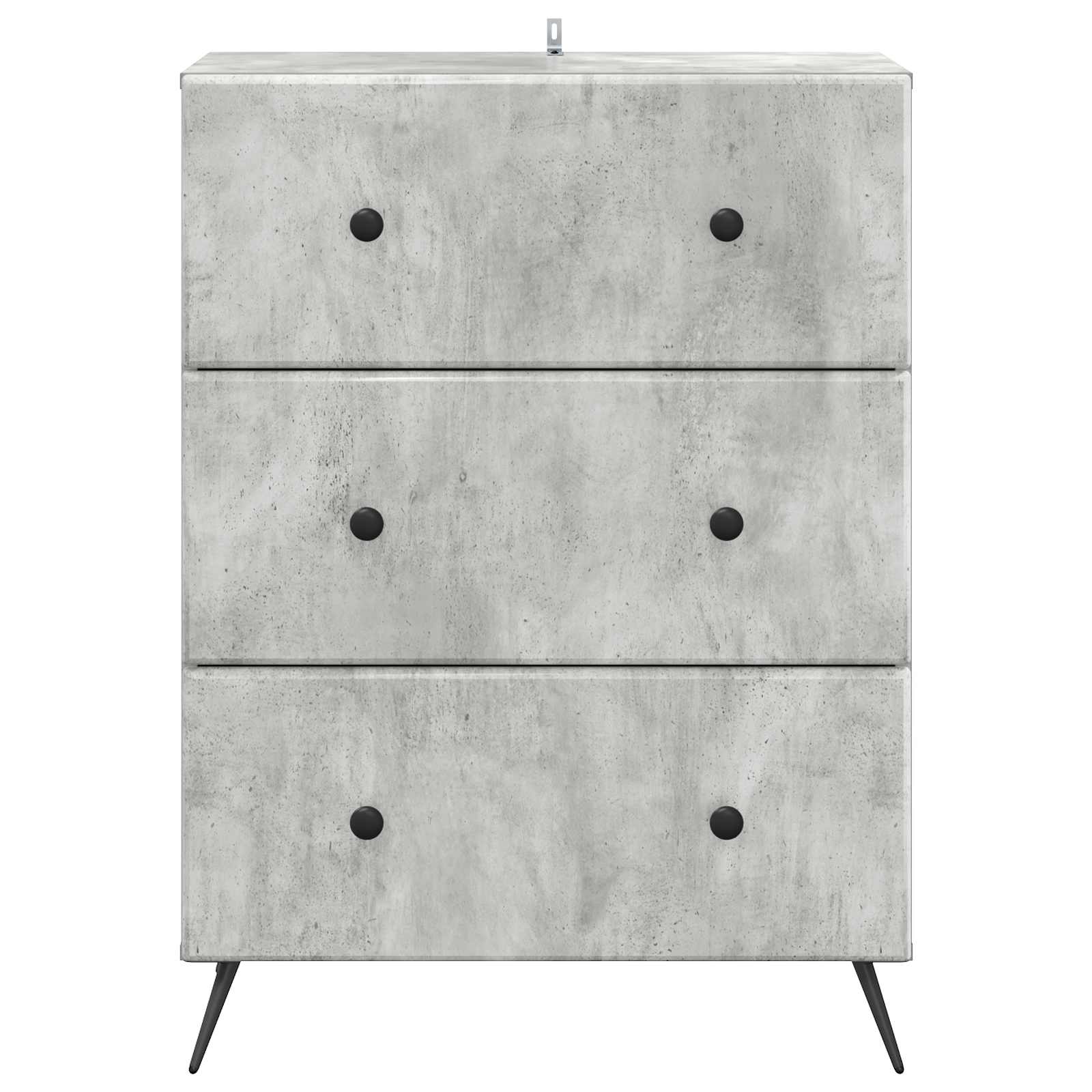 vidaXL Szafka z Szufladami Betonowy szary 66 x 34,5 x 90 cm