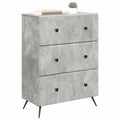 vidaXL Szafka z Szufladami Betonowy szary 66 x 34,5 x 90 cm