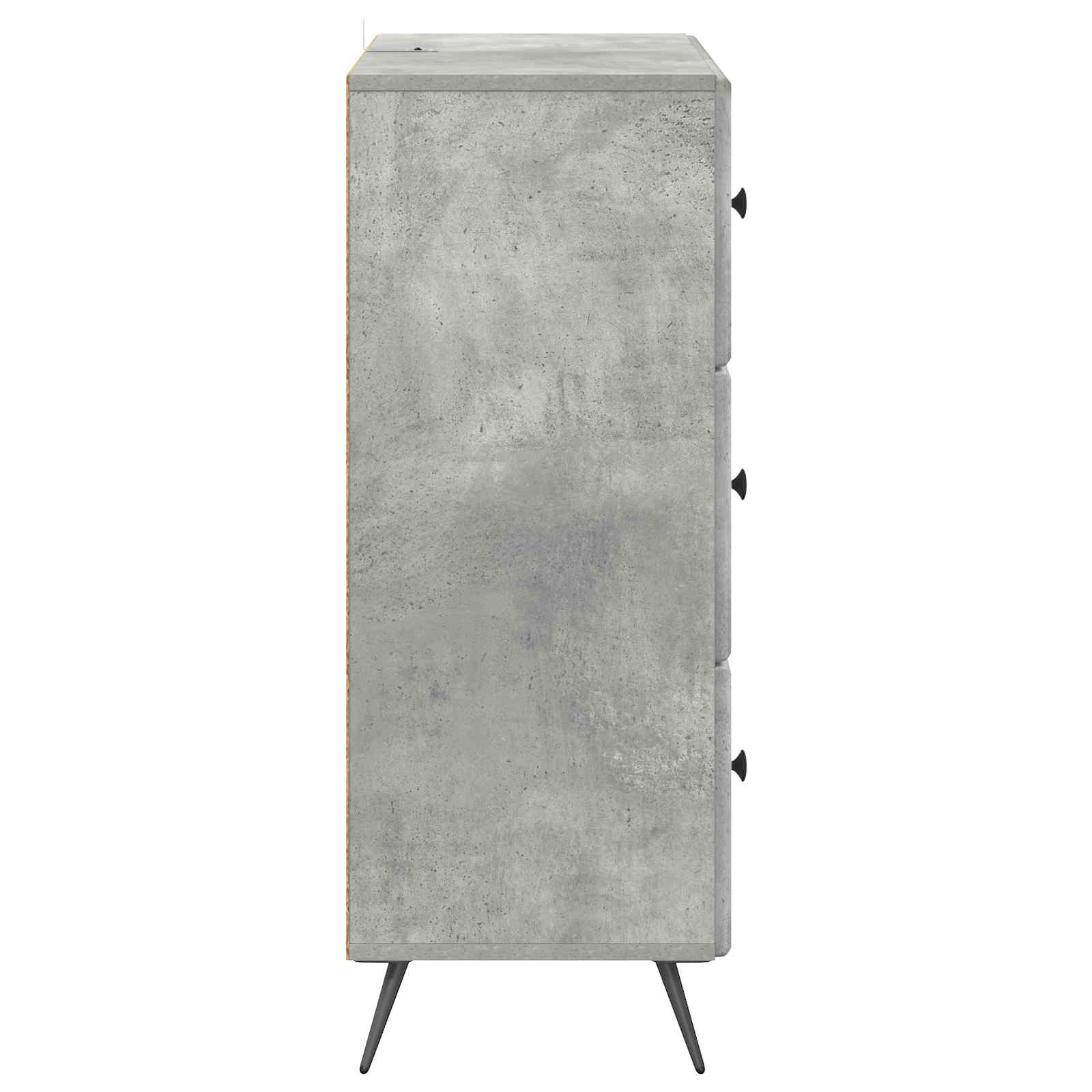 vidaXL Szafka z Szufladami Betonowy szary 66 x 34,5 x 90 cm