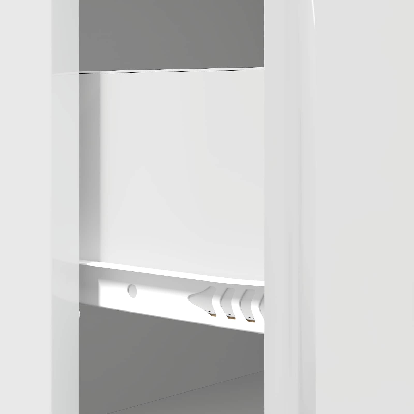 vidaXL Szafka z Szufladami Biały wysoki połysk 66 x 34,5 x 90 cm