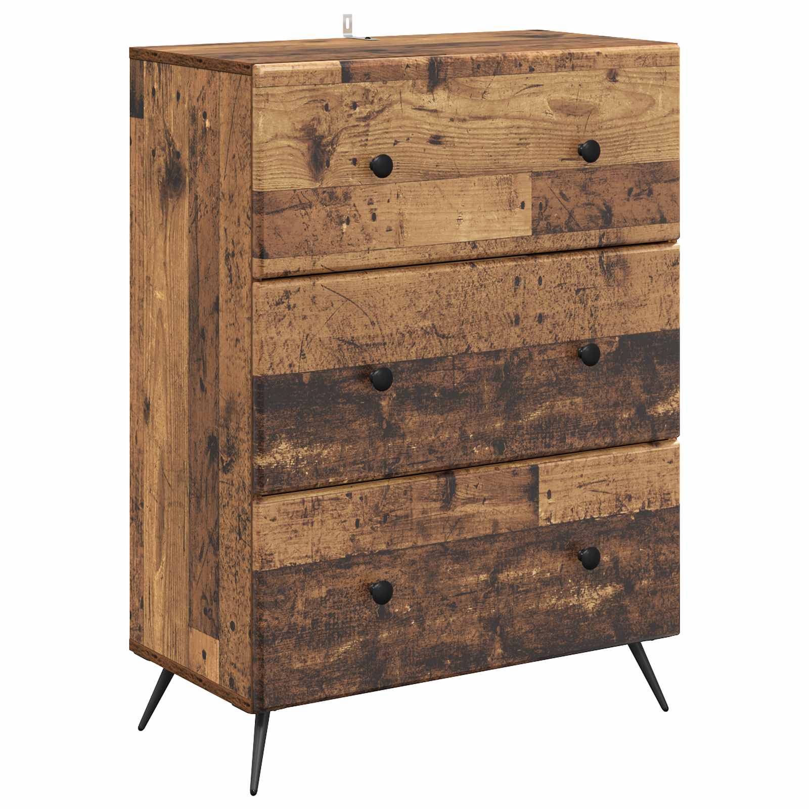 vidaXL Szafka z Szufladami Stare drewno 66 x 34,5 x 90 cm