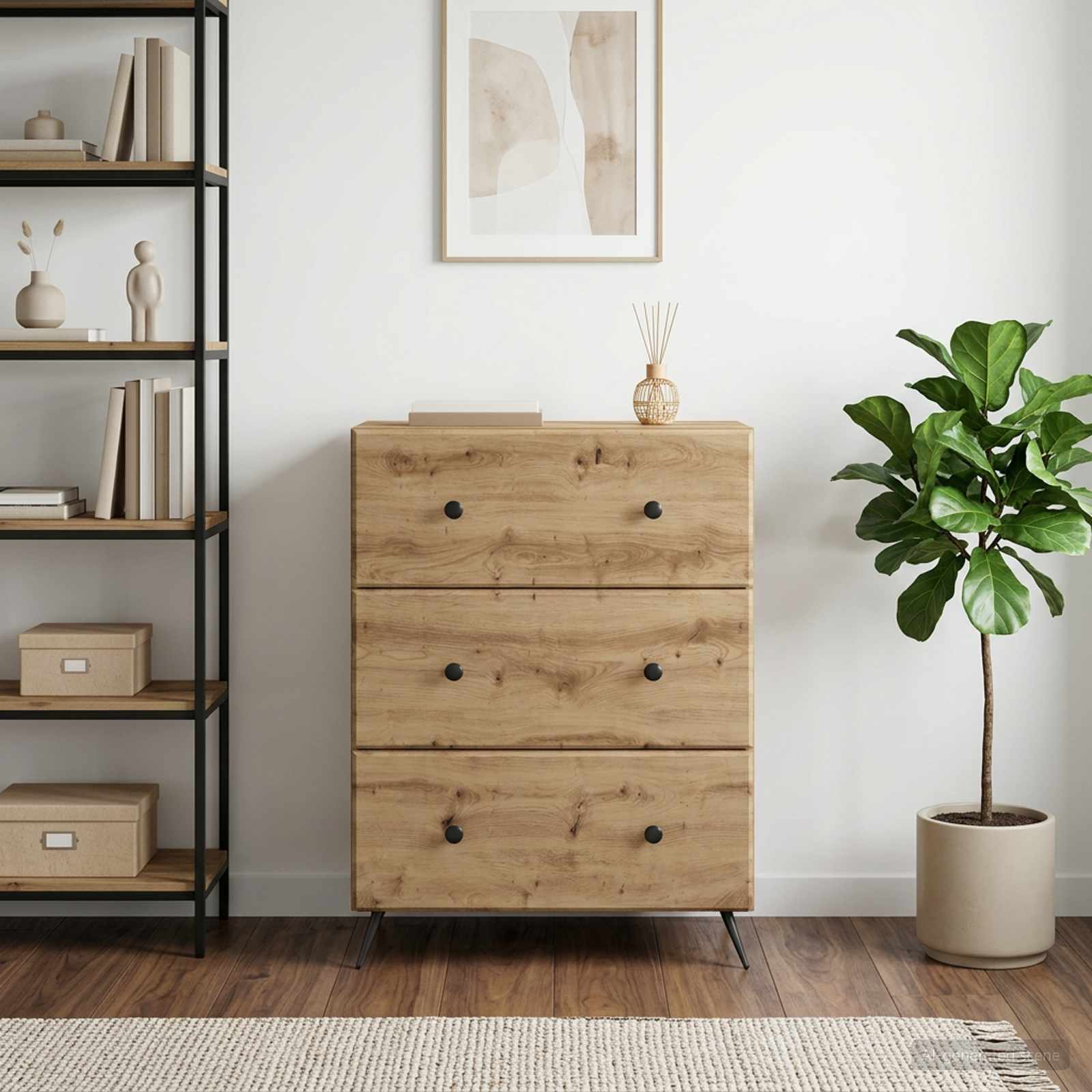 vidaXL Szafka z Szufladami 66 x 34,5 x 90 cm Drewno inżynieryjne