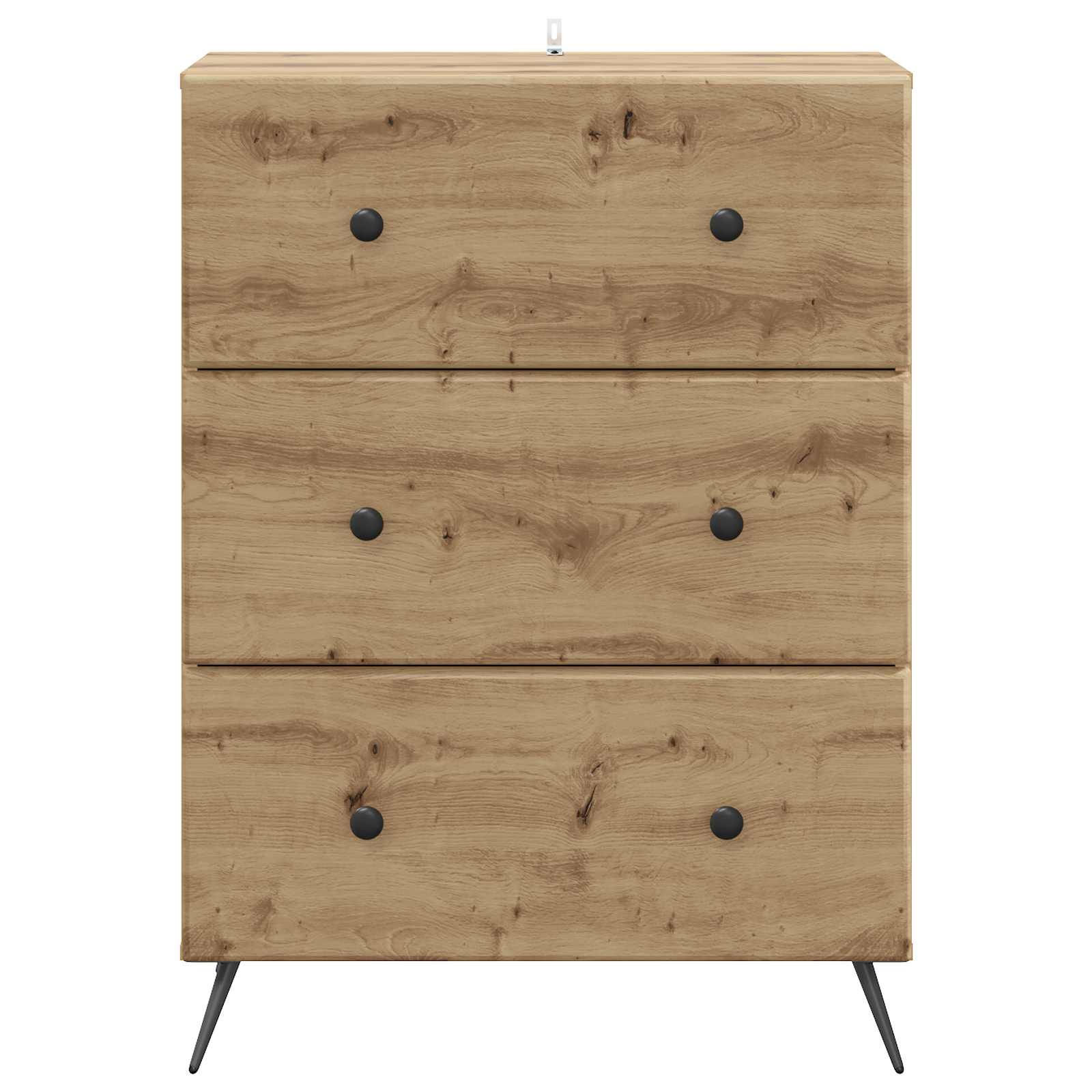 vidaXL Szafka z Szufladami Dąb artisan 66 x 34,5 x 90 cm