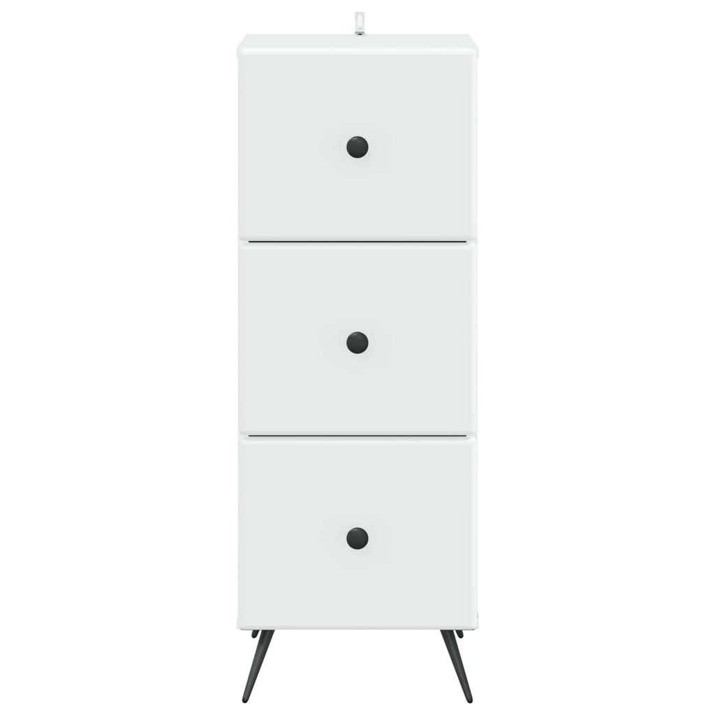 vidaXL Szafka z Szufladami Biały 33 x 34,5 x 90 cm Drewno inżynieryjne