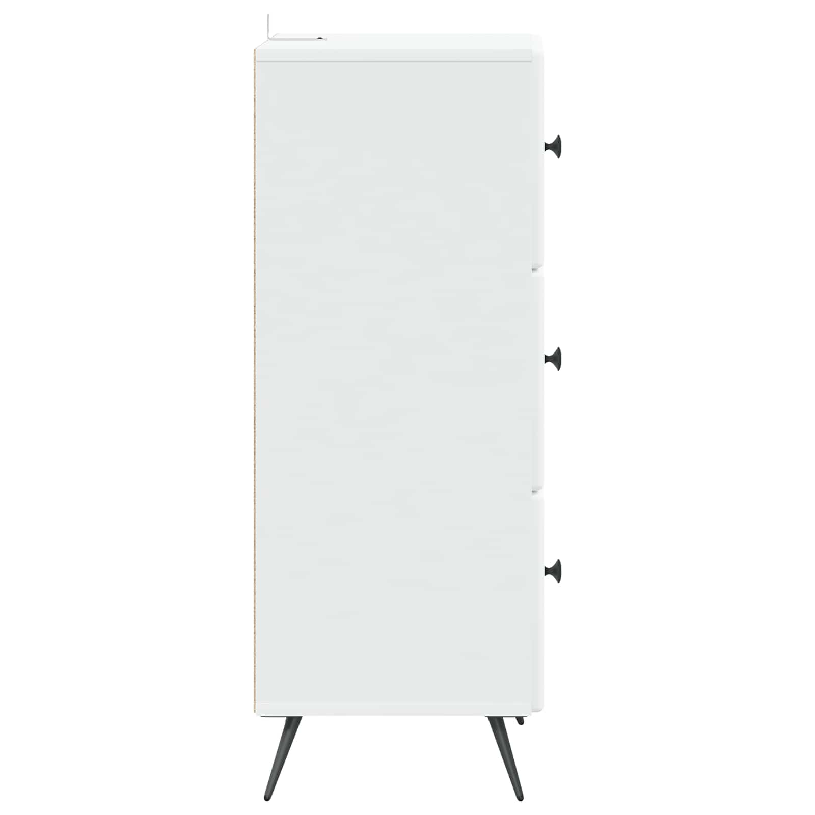vidaXL Szafka z Szufladami Biały 33 x 34,5 x 90 cm Drewno inżynieryjne