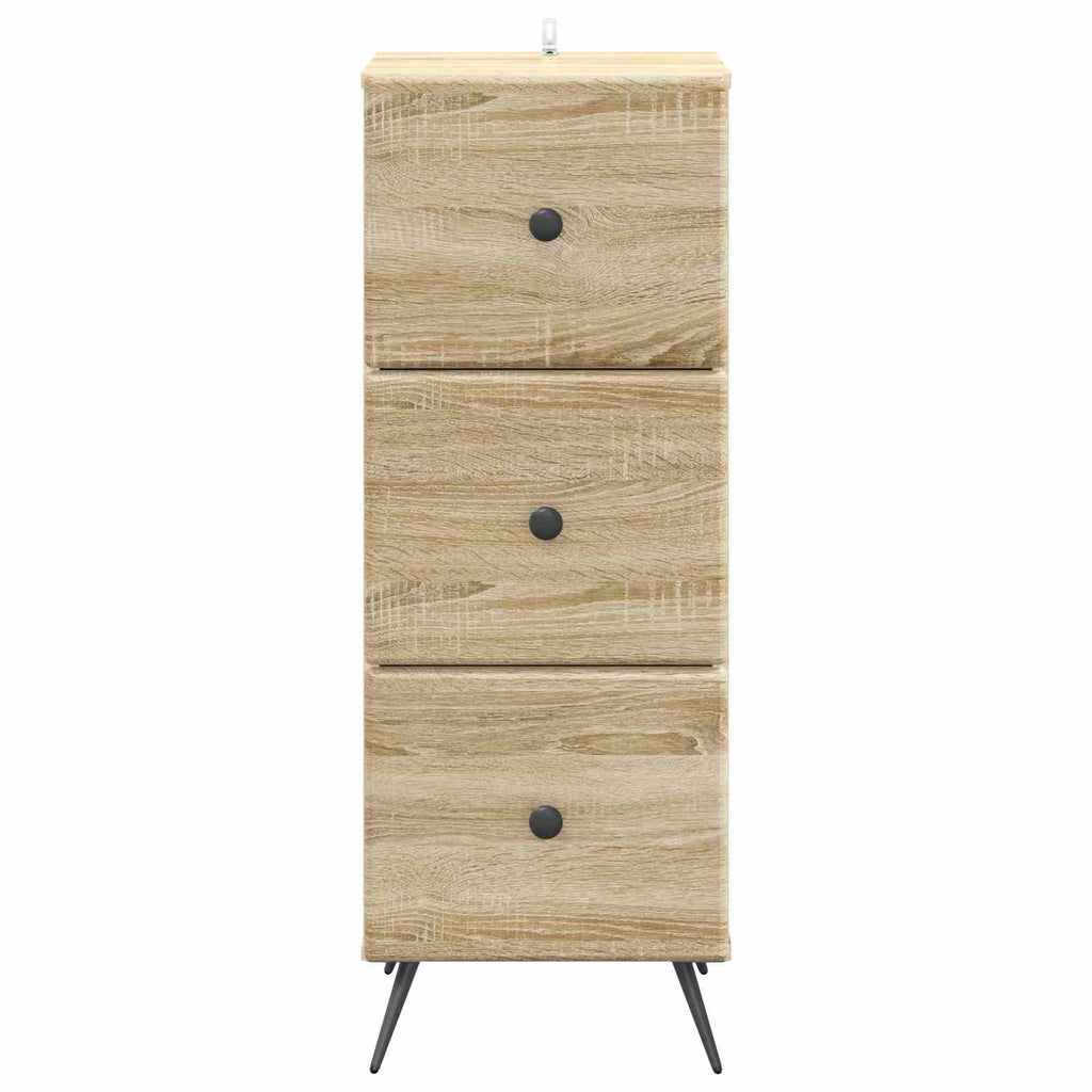 vidaXL Szafka z Szufladami dąb Sonoma 33 x 34,5 x 90 cm