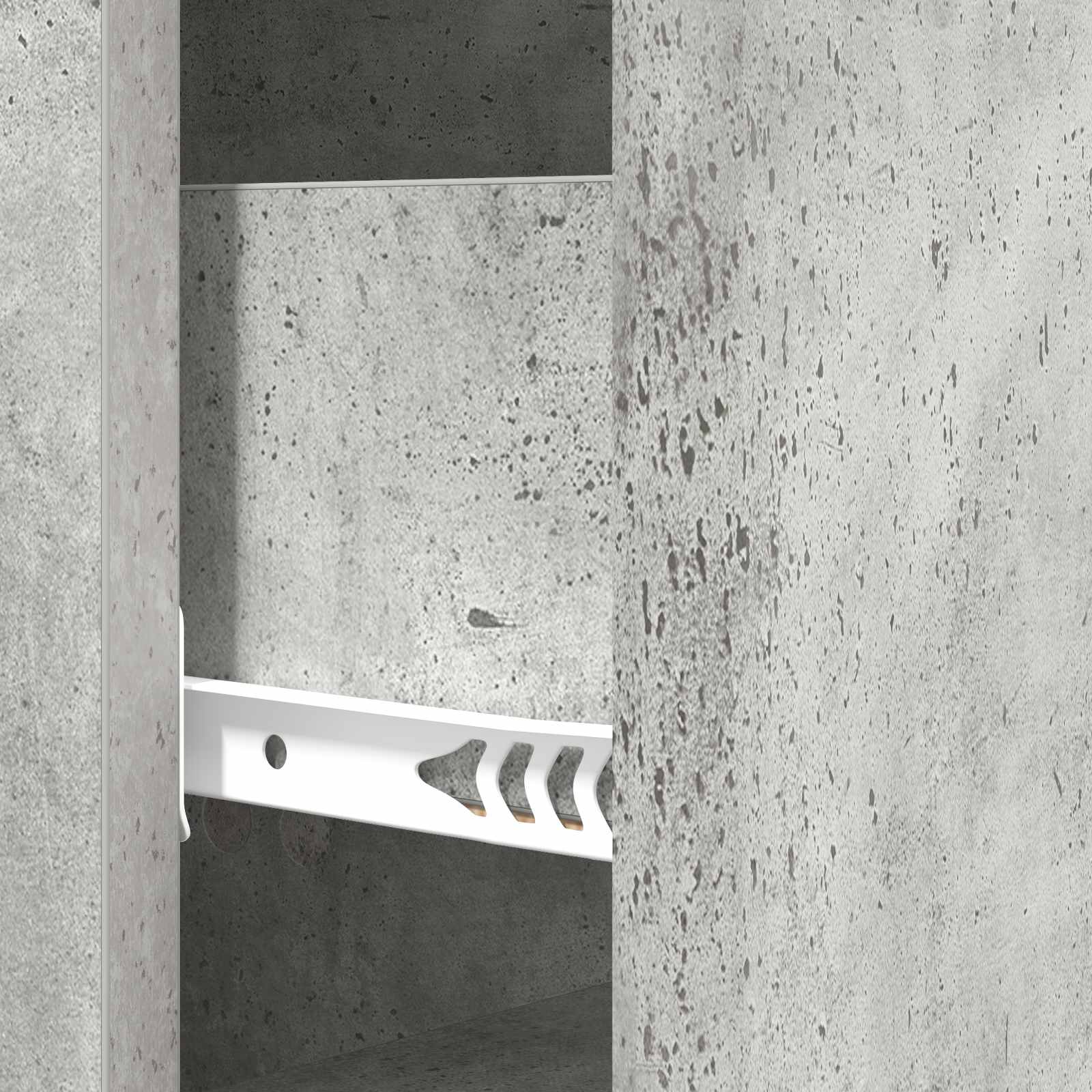 vidaXL Szafka z Szufladami Betonowy szary 33 x 34,5 x 90 cm