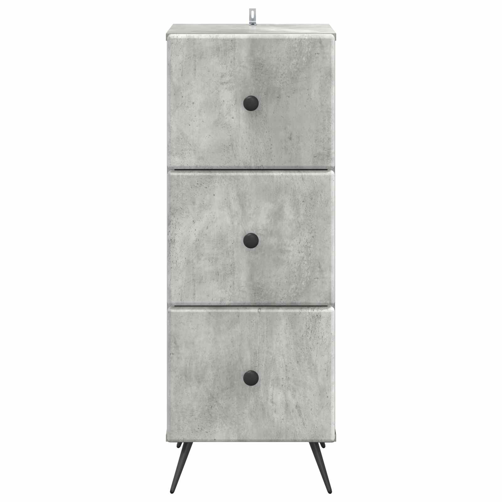 vidaXL Szafka z Szufladami Betonowy szary 33 x 34,5 x 90 cm