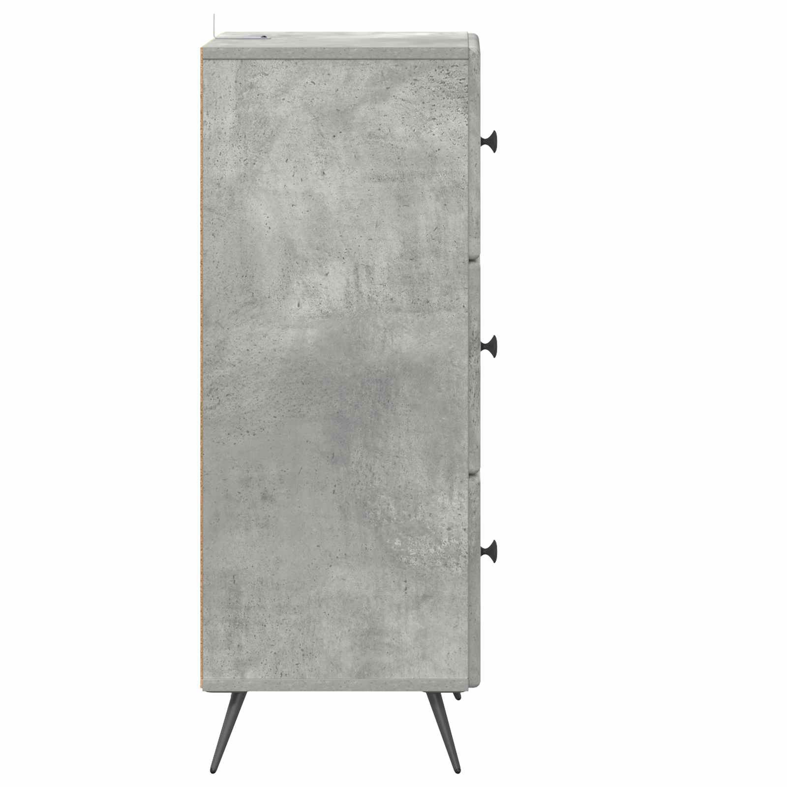 vidaXL Szafka z Szufladami Betonowy szary 33 x 34,5 x 90 cm
