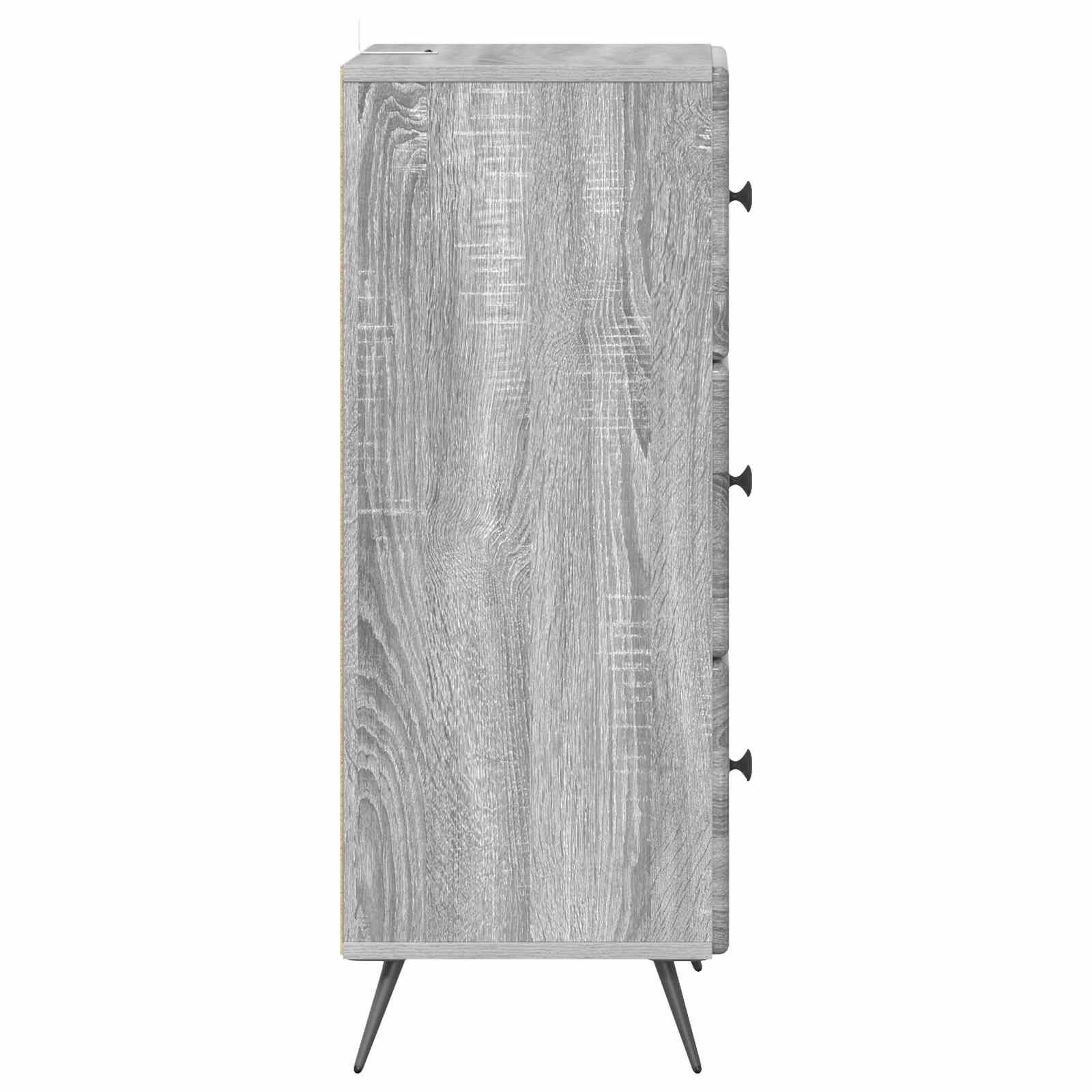 vidaXL Szafka z Szufladami Szary Sonoma 33 x 34,5 x 90 cm