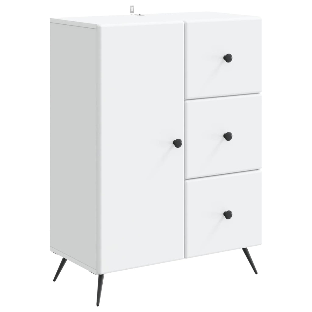 vidaXL Bufet Biały 66 x 34,5 x 90 cm Drewno inżynieryjne