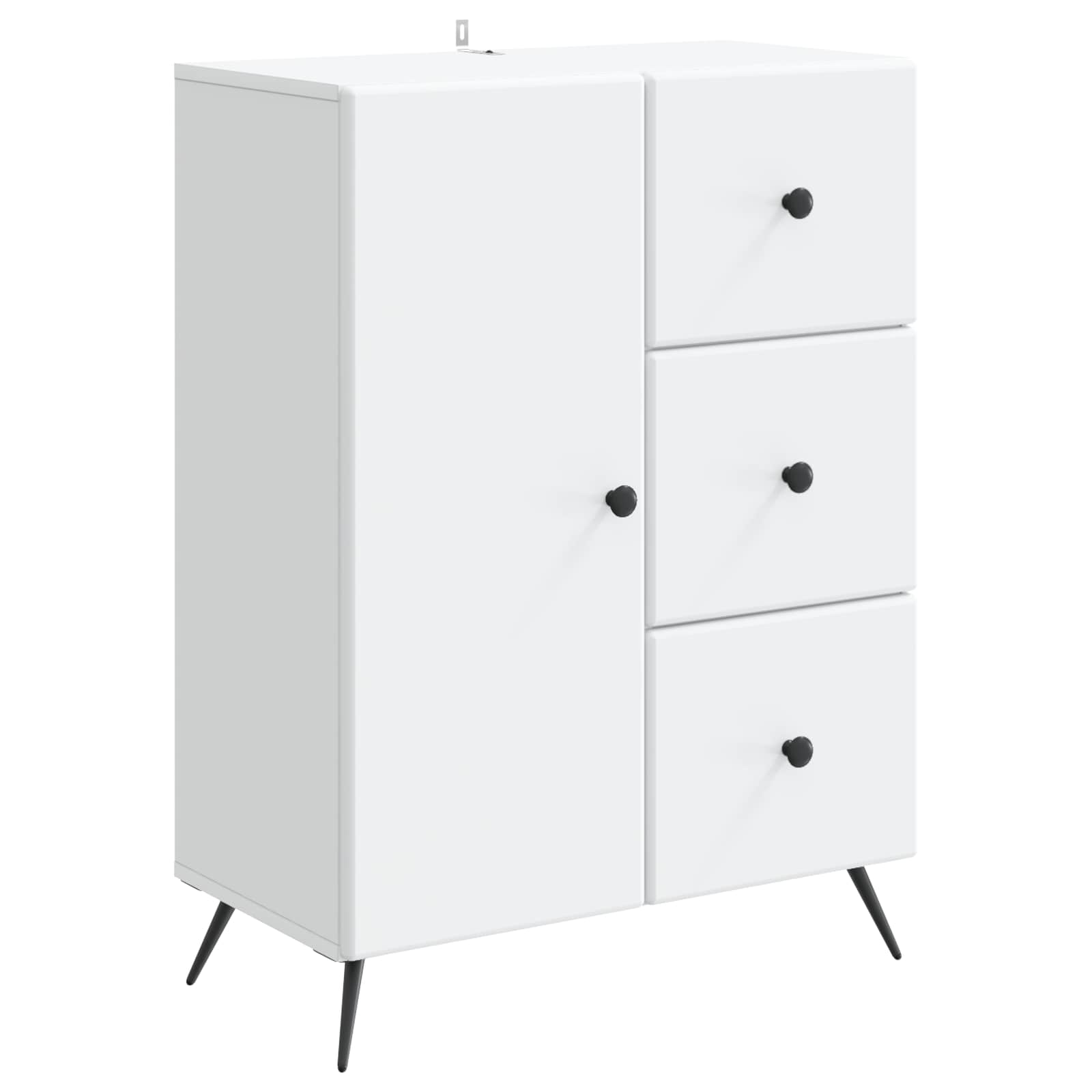 vidaXL Bufet Biały 66 x 34,5 x 90 cm Drewno inżynieryjne