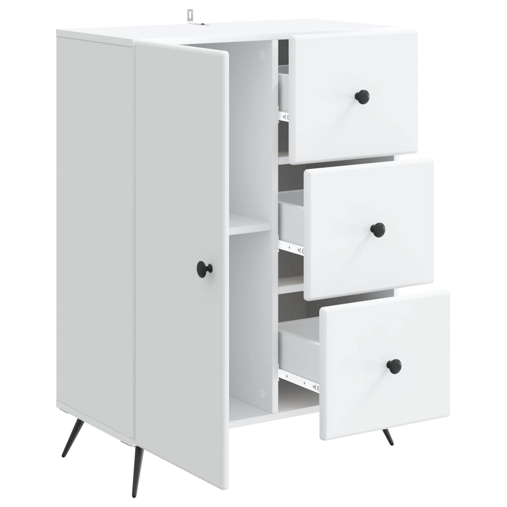 vidaXL Bufet Biały 66 x 34,5 x 90 cm Drewno inżynieryjne