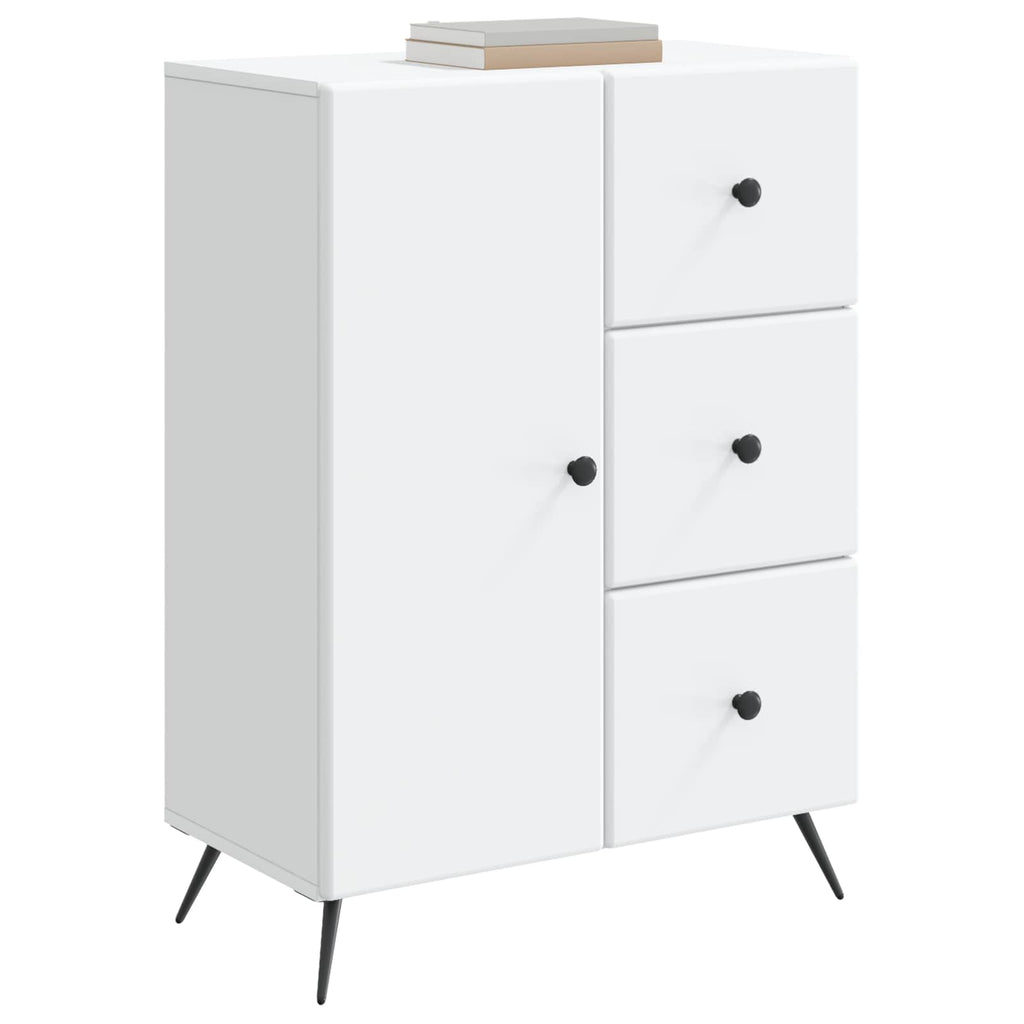 vidaXL Bufet Biały 66 x 34,5 x 90 cm Drewno inżynieryjne
