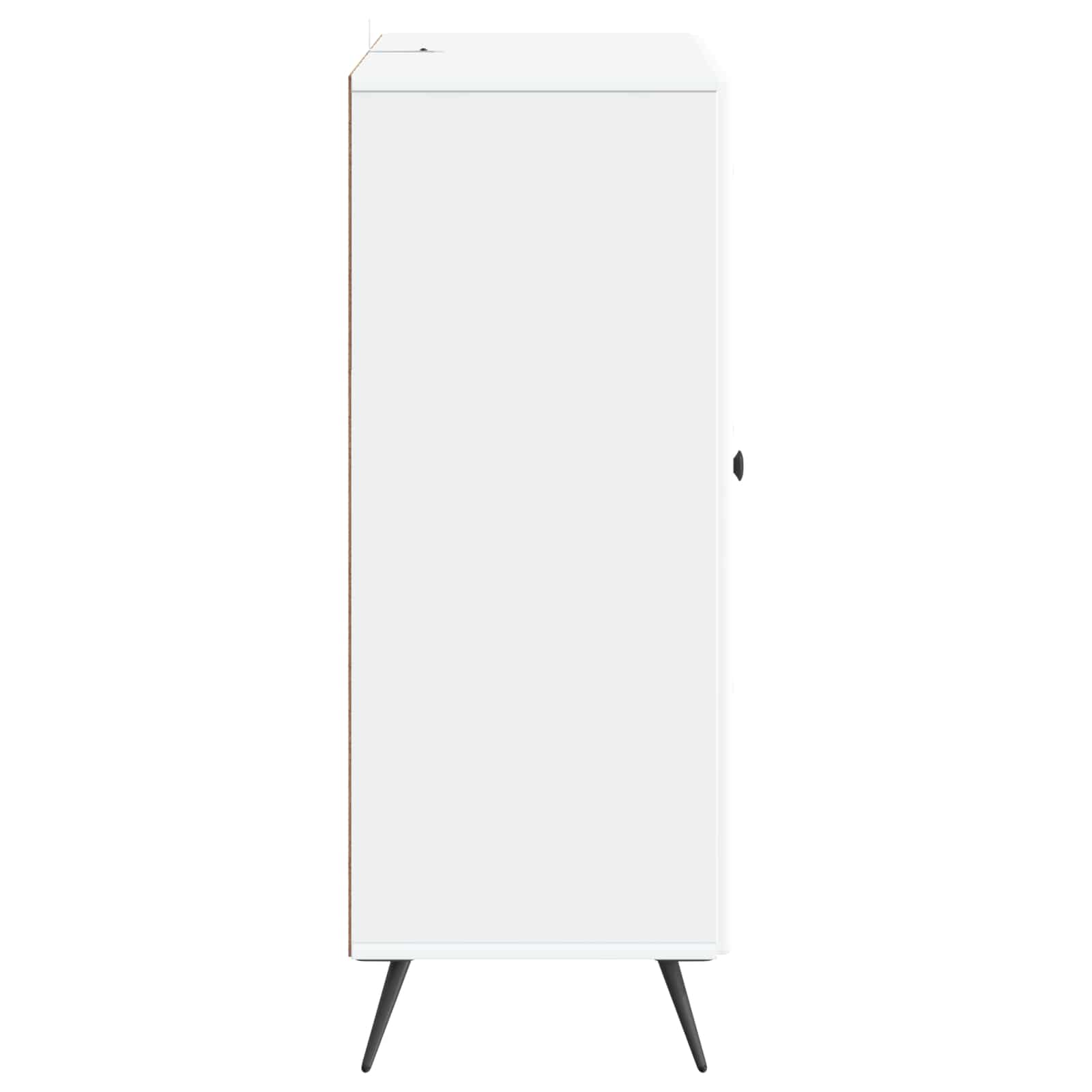 vidaXL Bufet Biały 66 x 34,5 x 90 cm Drewno inżynieryjne