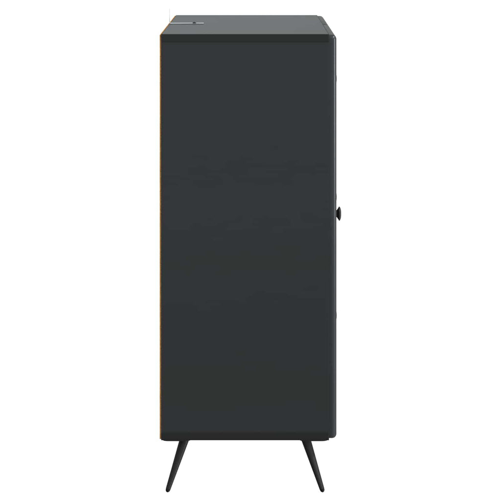 vidaXL Bufet z szufladą Czarny 66 x 34,5 x 90 cm Drewno inżynieryjne