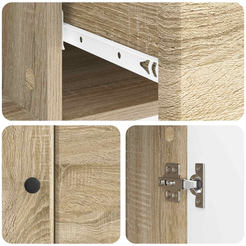 vidaXL Bufet dąb Sonoma 66 x 34,5 x 90 cm Drewno inżynieryjne