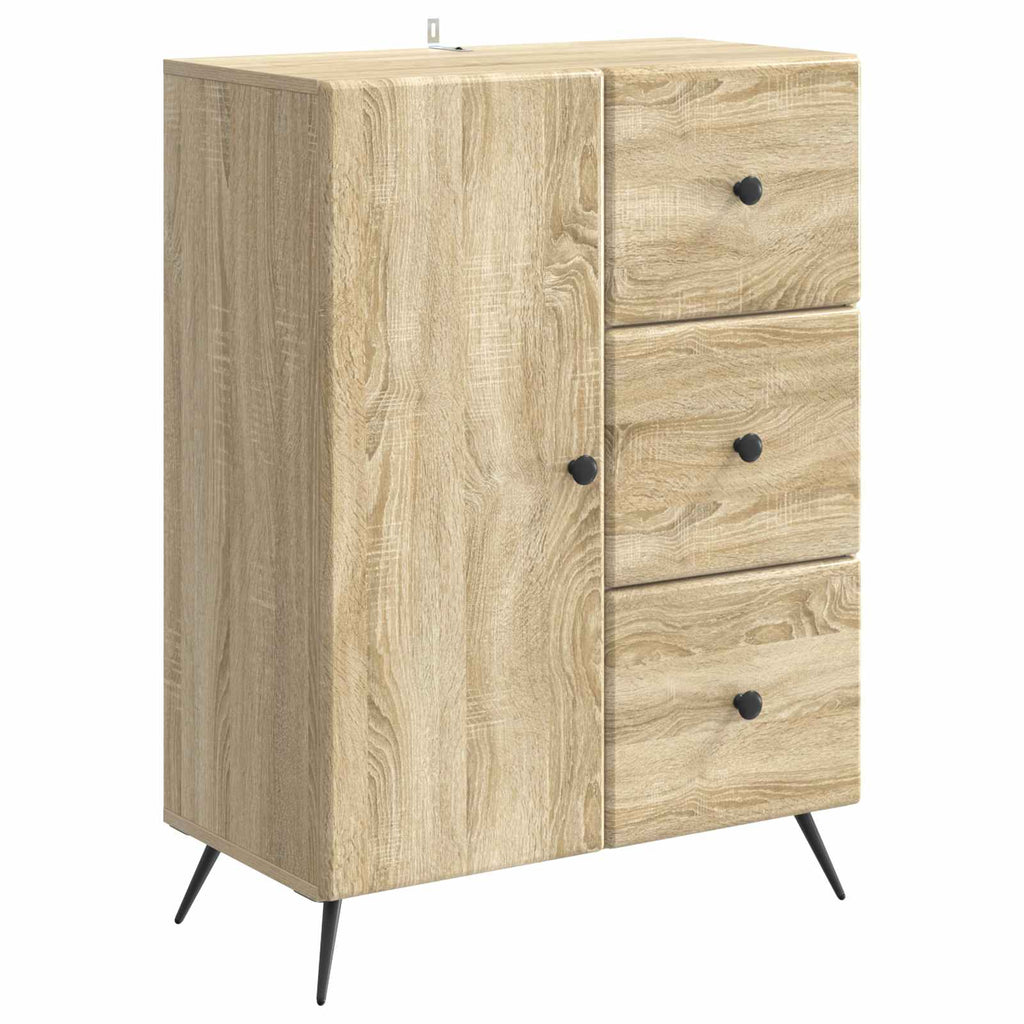 vidaXL Bufet dąb Sonoma 66 x 34,5 x 90 cm Drewno inżynieryjne