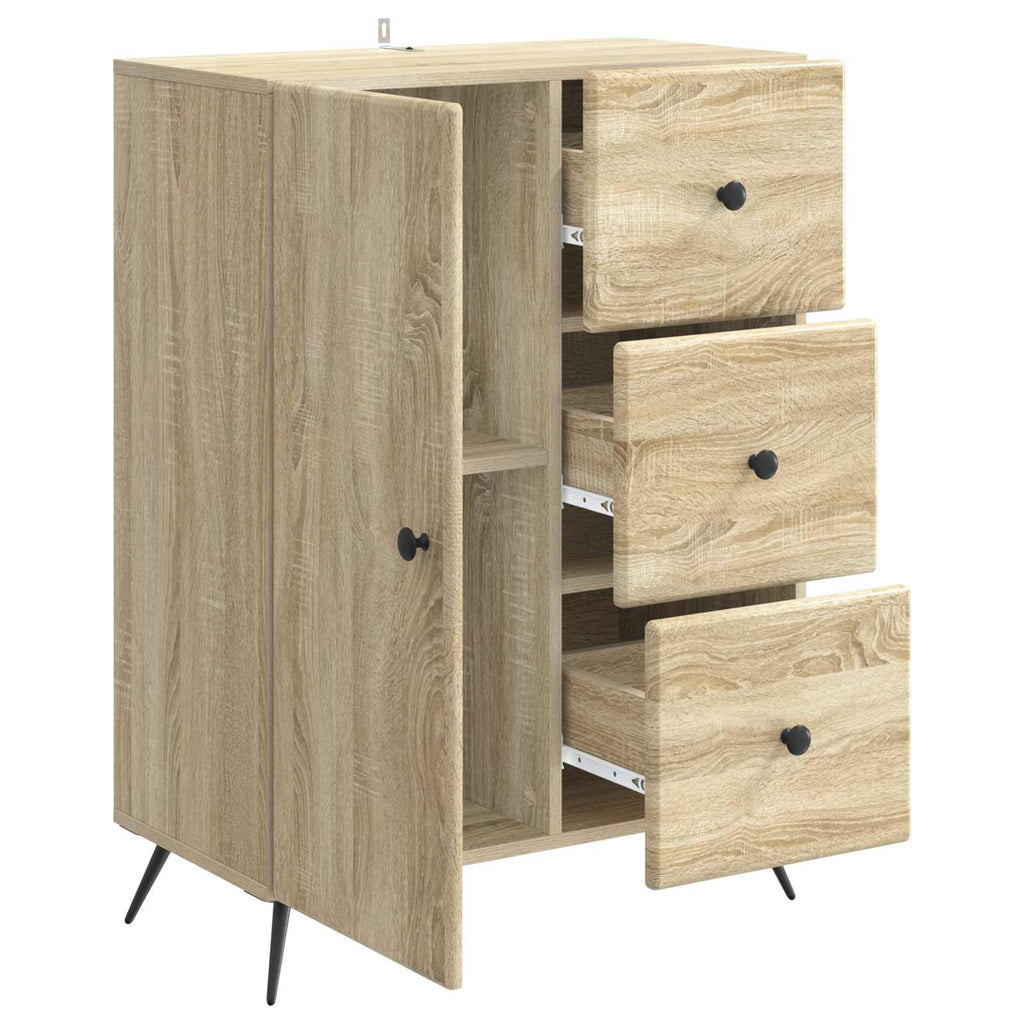 vidaXL Bufet dąb Sonoma 66 x 34,5 x 90 cm Drewno inżynieryjne